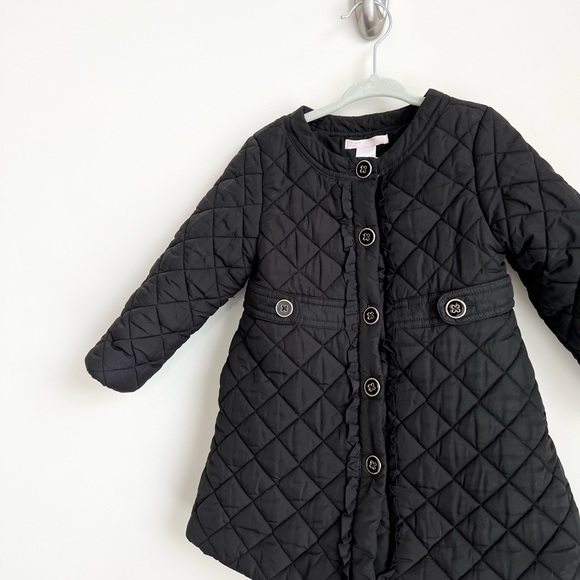 Janie and Jack Quilted Jacket Black 12-24mo - Picture 2 of 6